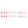 Uñas puntiagudas europeas y americanas de longitud media ins rosa francés chica dulce estrellas simple linda uña desmontable