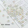 Flor de Estrella Mini Perlescente de Resina Flor de Cinco Pétalos con Aguja DIY Cuentas Colgante Pequeño Pulsera Material para Abalorios