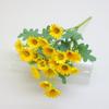 Flor Artificial Camomila Pequena Crisântemo Selvagem Crisântemo Zou de 7 Pétalas Planta Flor Artificial Flor de Seda Buquê Decorativo Pequeno Crisântemo Zou Ponto Cruzado