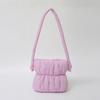 Bolsa de Nube Plisada Estilo Nuevo 2026, Bolsa Cubo Esponjosa, Bolsa Casual y Versátil de Algodón Relleno, Bolso de Hombro Acolchado Estilo Coreano