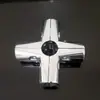 Conectores de Tubo de Aço de 32mm, Juntas de Tubo de Água Redondo Galvanizado, Conexões de Três Vias e Quatro Vias, Fixadores para Corrimão de Guarda-Corpo, Prateleiras