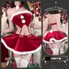Chaomu Lencería Sexy Castillo de Fantasía Navideña Mundo Juguetona Princesa Vestido sin Cintura Puro Deseo Espalda Descubierta Peludo