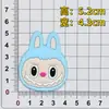 Pegatinas de Goma Suave de PVC Monstruos de Dibujos Animados Decoraciones para Nevera DIY Accesorios DIY Decoraciones para Fundas de Teléfono Decoración para Tazas de Agua Chanclas