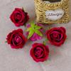 Atacado 7cm pérola flanela rosa flor cabeça simulação casamento carro falso flor DIY mão design floral design transfronteiriço