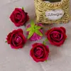 Flores de Rosa Multicolor Tela Decoración de Boda Flores de Seda Materiales de Flores Artificiales Hecho a Mano DIY Ramillete Accesorios para el Peinado 18 Colores
