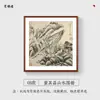 Pintura colgante de paisaje antiguo de imitación de Dong Qichang Estilo chino Pintura decorativa para sala de estar Sala de estudio Sala de té Restaurante de estilo chino Mural Pintura para vestíbulo