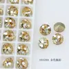 Dongzhou Crystal 8mm Fondo Plano Corte Fuego Artificial Diamante Redondo Superficie de Rejilla Colorida K9 Diamante de Vidrio Brillante al por Mayor Decoraciones para Arte de Uñas
