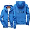 Jaqueta Masculina Plus Size Transfronteiriça Primavera e Outono ao Ar Livre Casual com Capuz Corta-vento Estilo Coreano Casaco Fino com Capuz