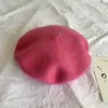 Boina de Lã Colorida Chapéu de Pintor para Mulheres Adultas Outono e Inverno Estilo Coreano Mori Girl Chapéu Boina Retrô