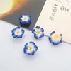 Ovo de cerâmica macia mini 10mm florzinha joia artesanal brincos DIY unhas case de celular decoração de micro paisagem material