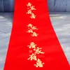 Em Estoque Tapete Vermelho de Casamento Atacado Suprimentos para Casamento Tapete Vermelho de Entrada para Casamentos Tapete Vermelho Espesso Não Tecido