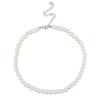 Colar de pérolas da moda vintage feminino estilo coreano estilo legal simples elegante colar de pérolas all-match corrente de clavícula para mulheres