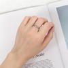Anillo abierto ajustable estilo coreano personalidad femenina moda simple celebridad de internet estilo frío decoraciones anillo índice moda ins