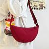 Bolso de Hombro Bolso Dumpling Bolso de Pecho Debajo del Brazo Estilo Japonés Vestidor Mujer 2025 Mini Bolso de Hombro Único Nuevo Bolso Cruzado Nylon