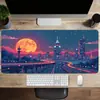 Alfombrilla de Ratón Grande para Videojuegos de Ciencia Ficción Ciudad Futura, Gruesa de Alta Gama y Resistente a Manchas para Mesa de Teclado de Computadora