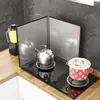 Aislamiento Térmico para Cocinar Acero Inoxidable Deflector de Aceite para Cocina Estufa de Inducción Estufa de Gas Anti-salpicaduras de Aceite Resistente a Altas Temperaturas Deflector Engrosado