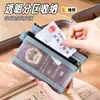 Bolsa de Almacenamiento de Documentos de Malla de Doble Capa, Diseño Portátil Impermeable, Bolsa para Documentos, Pasaporte, Libro de Familia, Organizador de Licencia de Conducir, Tarjetero