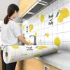 Adesivos à Prova de Óleo para Cozinha, Resistentes a Altas Temperaturas, à Prova d'Água, Autoadesivos Papel de Parede para Fogão, Coifa, Armário, Azulejos de Parede, Adesivos de Parede, Mesa