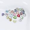 Taladro para uñas Dongzhou de 6,5 mm con punta de corazón, accesorios de joyería para bricolaje, taladro para vidrio con forma de color, taladro para uñas de tamaño pequeño