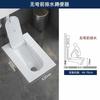 Banheiro com placa de cobertura assento agachado integrado vaso sanitário de agachar cerâmico buraco de agachar mictório mictório doméstico
