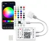 Controlador de Fita de LED RGB Mini Bluetooth 5-24V Modo Música Escurecimento e Cor Temporizador Interruptor App Sem Controle