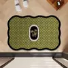 Tapete de Chão Retro Estilo Francês de Terra de Diatomáceas para Banheiro, Resistente a Manchas, Absorvente de Água, Secagem Rápida, Tapete Antiderrapante, Uso Doméstico, Formato Único, Tapete Fácil de Manter