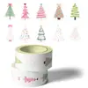 500 Hojas/Rollo Pegatinas de Rollo Árbol de Navidad Manual de Fiestas Etiquetas Autoadhesivas Pegatinas Selladoras para Bolsas de Regalo Sobres