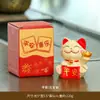 Muñeco Gato Lúcido Marea Nacional Gatito de Dibujos Animados Hecho a Mano Adornos de Escritorio Regalos de Vacaciones Pequeños Regalos Decoraciones para el Hogar