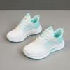 [Personalizado] Q1005 Nuevos Zapatos Blancos Transpirables Primavera y Otoño 2025 Suela Fina Elevada Casual Tejidos Resistentes al Desgaste Tendencia