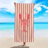 Toalla de Playa a Rayas, Microfibra, Suave y Absorbente, Toalla de Baño para Playa, Toalla de Playa a Rayas de Moda Personalizada Transfronteriza