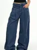 Venta Directa de Fábrica Jeans de Pierna Ancha para Mujer 2026 Nuevo Otoño e Invierno Vintage de Cintura Alta Pierna Recta Cubre Cadera Forma de Pera Pantalones Adelgazantes