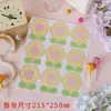 Cartão de Flor de Desenho Animado com Pirulito Cartolina Texto de Bênção Inspiradora Cartão de Cumprimentos Mensagem de Encorajamento Cartão Decorativo para Estudantes Cartão de Inserção Exquisito