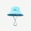 Chapéu de Pescador Verão Lavado Jeans Borda Grande Corda de Férias Proteção Solar Chapéu de Sol Masculino e Feminino Moda Coreana Primavera e Outono