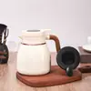 Nueva Taza Termo de Acero Inoxidable 316 Asa con Textura de Madera Tetera Doméstica Pantalla Inteligente de Temperatura Hervidor de Agua Tetera para Estofado al por Mayor
