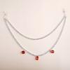 Corrente de peito multicamadas de rubi transfronteiriça moda feminina sexy corrente de corpo de strass sexy corrente de leite corrente de moda europeia e americana