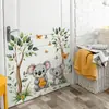 Hs4502Q Pegatina de Pared Koala Compañero Sanador de Eucalipto Acuarela Koala Lindo Sosteniendo Tarro de Miel Mariposa Pegatina Decorativa