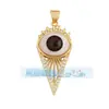 L55 nuevo popular europeo y americano Ojo de Diablo amuleto de la suerte ojo circón joyería creativa DIY