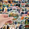 50 pegatinas de graffiti de vida de campamento transfronteriza, pegatinas decorativas impermeables para tazas de agua, pegatinas creativas de tazas de agua de campamento al por mayor