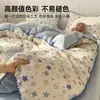 Conjunto de cama de quatro peças em gaze dupla, novo modelo 2026, lençol de cama, roupa de cama, capa de edredom, conjunto de três peças para cama de dormitório, adequado para todas as estações