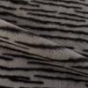 Em Estoque Poliéster Multicolorido Pelo de Coelho Estampado Padrão Zebra Malha de Trama Tecido Estampado Pelúcia de Pelo de Coelho Tecido para Chinelo