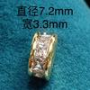 Cuentas de barril de circonio chapadas en oro blanco y cobre que conservan el color, hechas a mano, para pulsera de perlas, cuentas espaciadoras cuadradas, cuentas de rueda, accesorios para collar