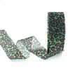 Estampado de leopardo hilo de nieve estampado de leopardo cinta de logo lazo hecho a mano DIY accesorios de cinta