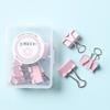 Li De Mei Wen Chuang Macaron Color tamanho pequeno Long Tail Clip Metal Ticket Clip Dovetail Clip Encadernação Material de escritório