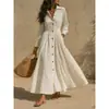Ropa de mujer transfronteriza europea y americana 2026, nueva colección de otoño, cárdigan entallado a la cintura, color liso, manga larga, versátil, moderno, vestido ajustado