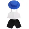 Boneca Urso de Pelúcia 12-16 polegadas Vestido Camiseta Chapéu de Jazz Vestido Infantil Jogo de Fantasia Brinquedo