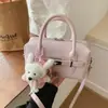 Bolsa Boston Feminina Super Popular Primavera e Verão 2026 Nova Bolsa Transversal Versátil Bolsa Tote Pequena para o Dia a Dia Bolsa Almofada