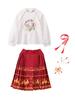 Traje de Actuación para Coro Infantil Hanfu Estilo Chino para Niños Falda Cara de Caballo para Niñas Traje de Actuación de Animación para Estudiantes de Primaria