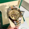 AliExpress Yu Wenle Ditong Acero Platino Di Panda Di 7750 Reloj Mecánico GD Factory Reloj para Hombre Correa Comercio Exterior
