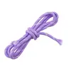 Corda de poliéster colorida com núcleo de 5 mm, corda redonda resistente ao desgaste, corda de amarração, corda tecida à mão para DIY, pingente de chaveiro criativo