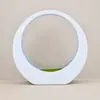 Caja de luna de plástico imitación cerámica al por mayor transfronteriza maceta de flores arreglo floral de escritorio interior para sala de estar plantas verdes maceta de bonsái de simulación